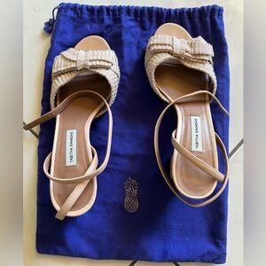 Adorable powder pink Tabitha Simmons sandals